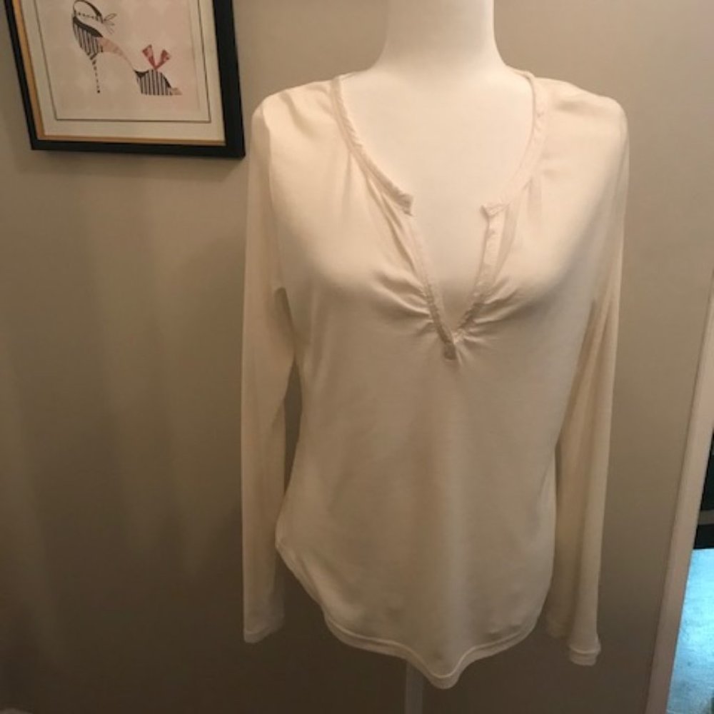 Calvin Klein - Cream Long Sleeve Shirt